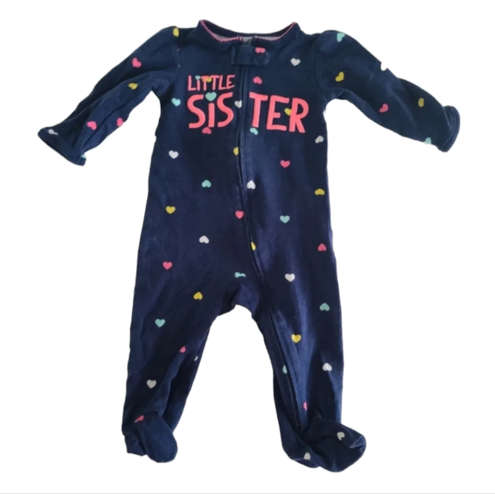 Onesies Baby Girl Bundle Lot Carter's Gerber Blue Pink Orange Size6-9 Months